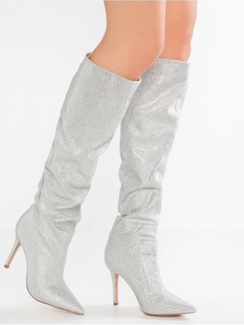 Aldo sparkly knee high boots size 9.5